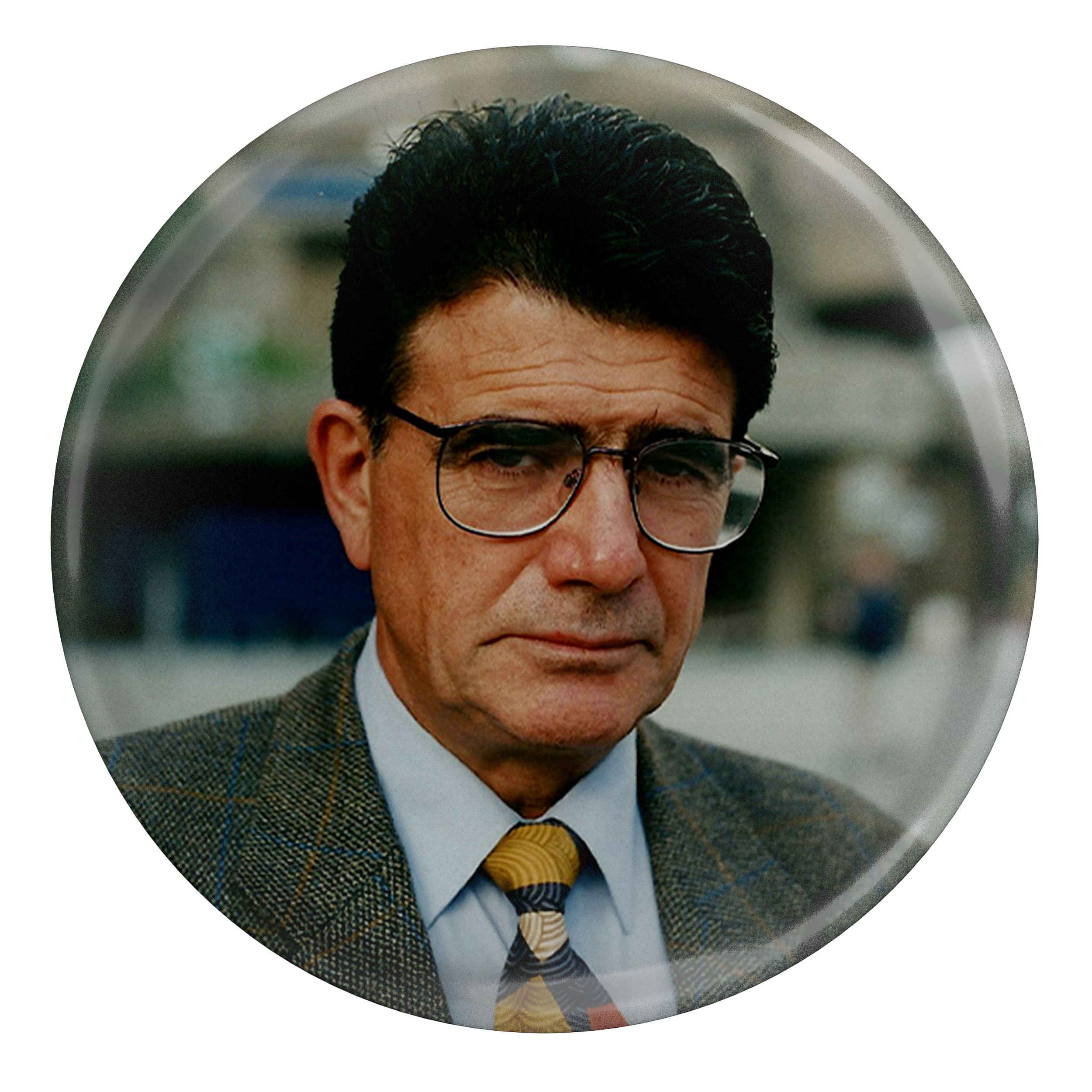 Price and Buy Persian Button Pin with Mohammad-Reza Shajarian Print