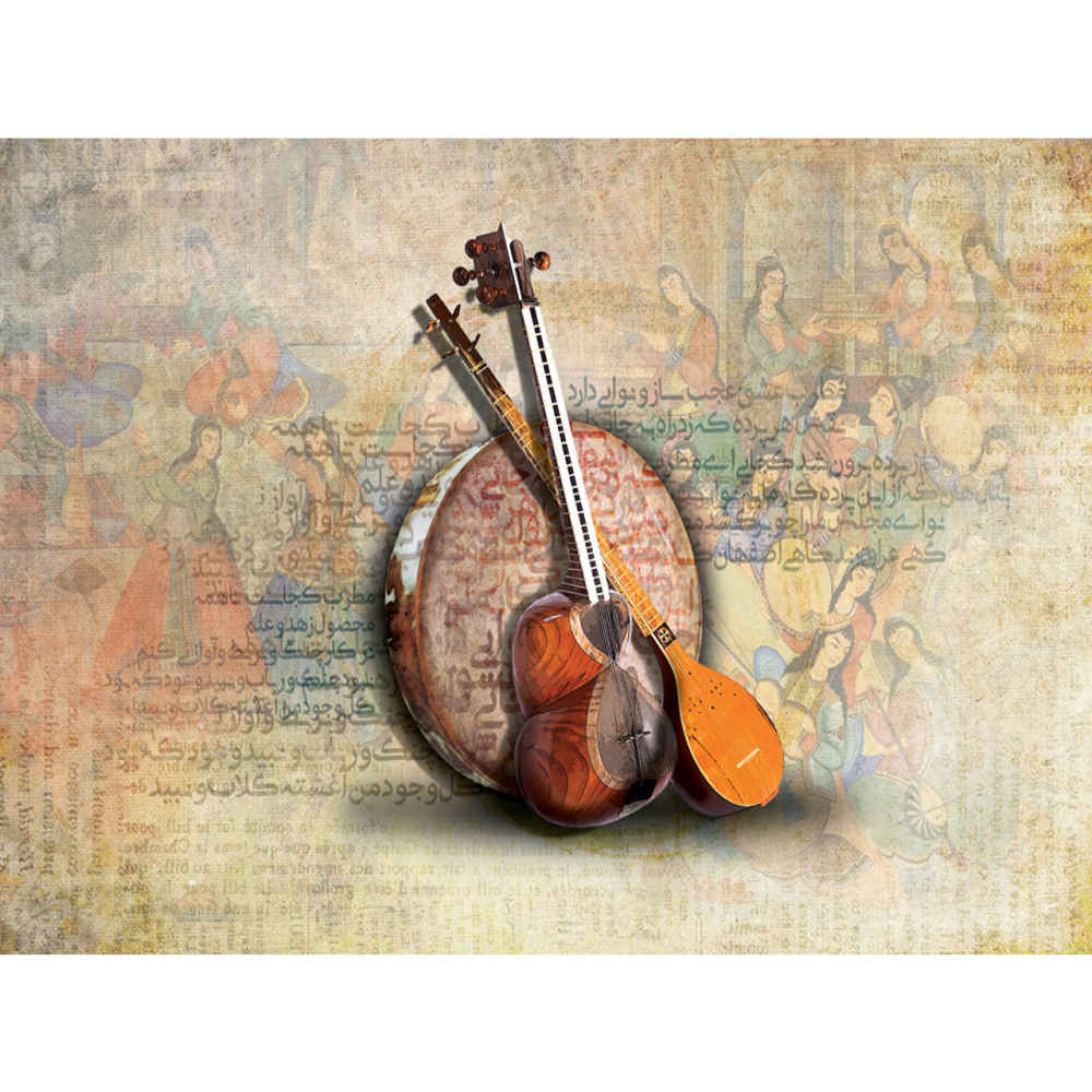 Price and Buy Persian Calligraphy Wall Mural Model Traditional Instrument for Modern Interiors