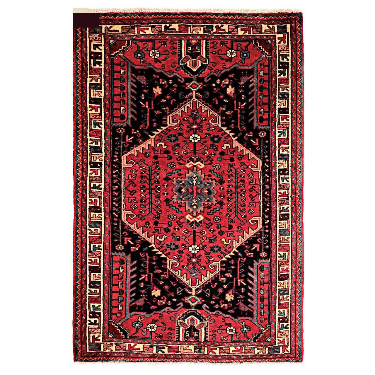 Price and Buy Persian Carpet Intricately Hand-Knotted Medallion Wool Nour