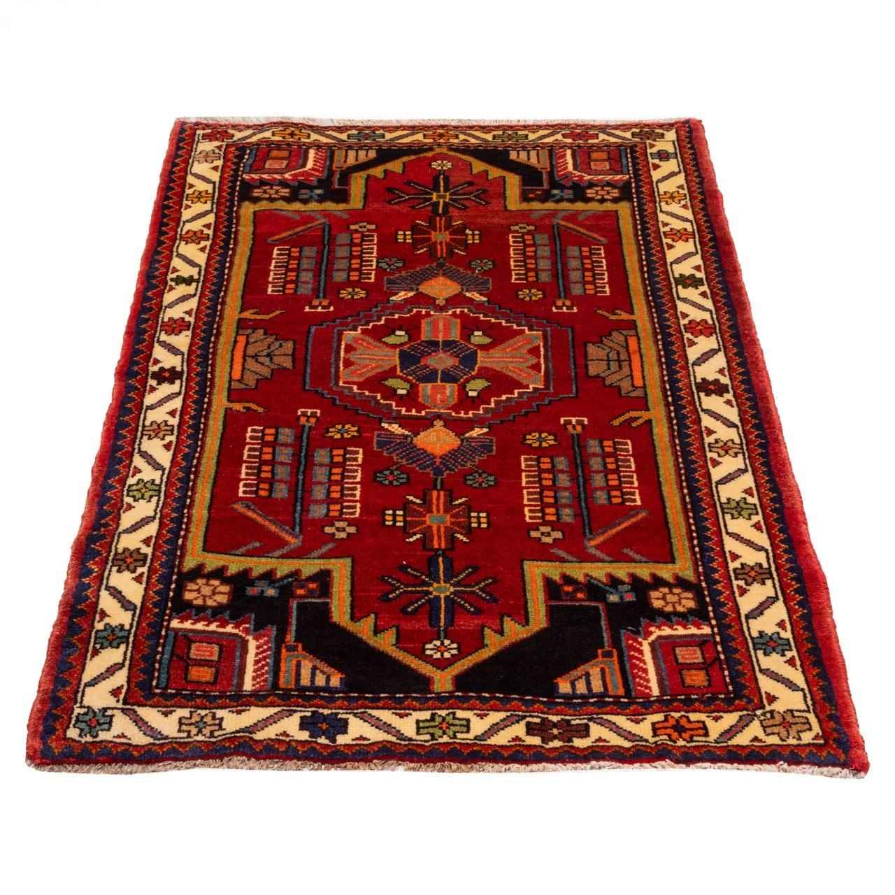 Price and Buy Persian Carpet Intricately Hand-Knotted Tribal Wool Ghermez - Image 3