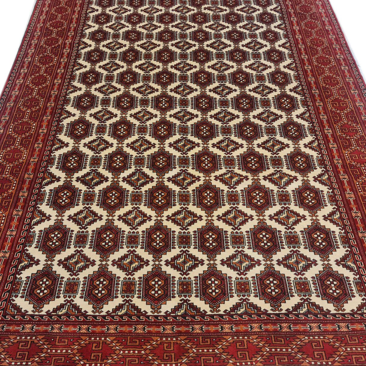 Price and Buy Persian Carpet with Wool Hand-Knotted Genuine Torkaman - Image 3