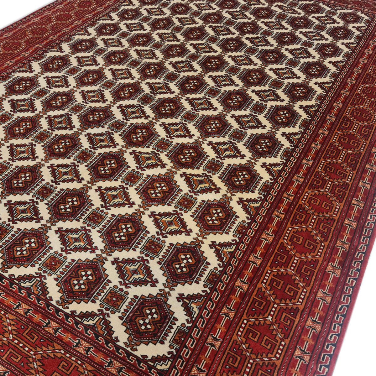 Price and Buy Persian Carpet with Wool Hand-Knotted Genuine Torkaman - Image 4