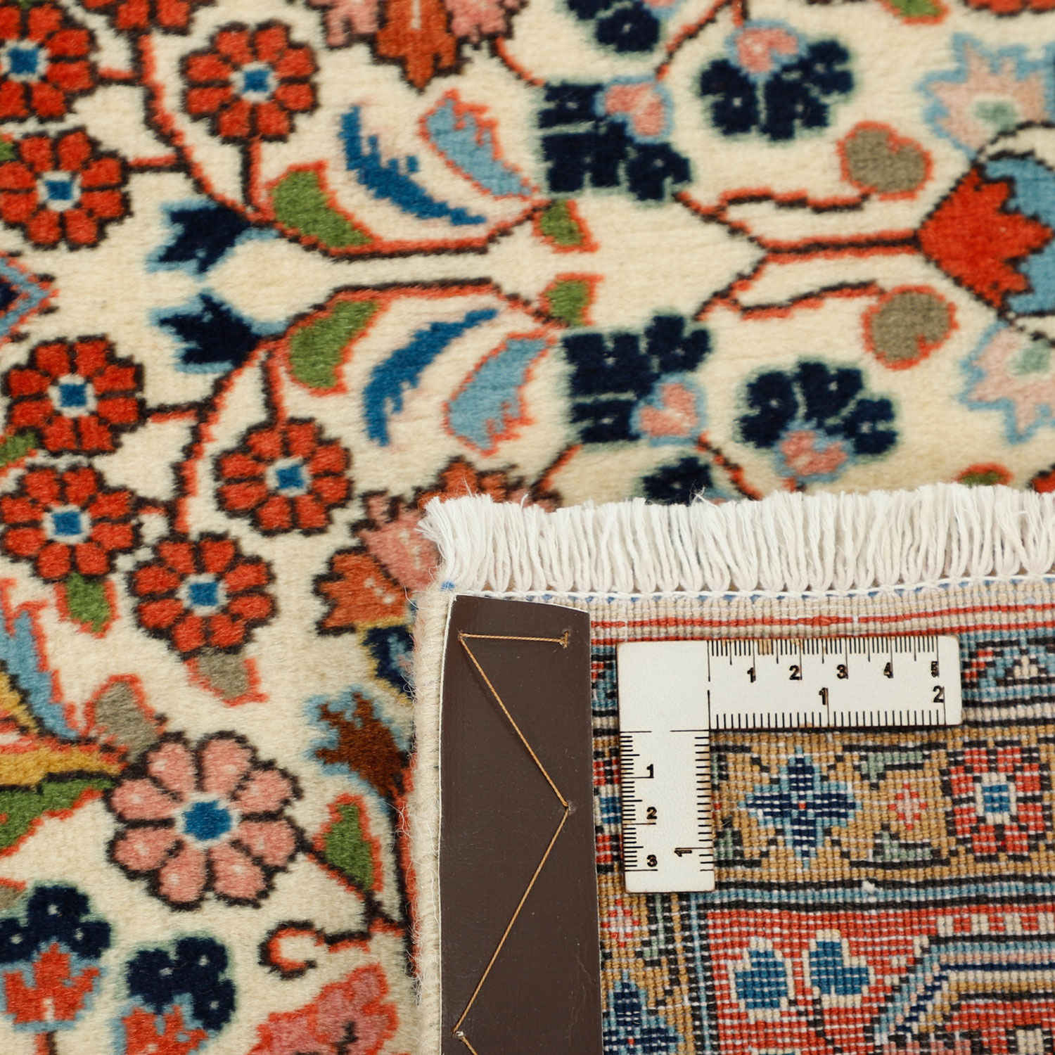 Price and Buy Persian Carpet with Wool Hand-Knotted Original in Malayer Floral Red - Image 5