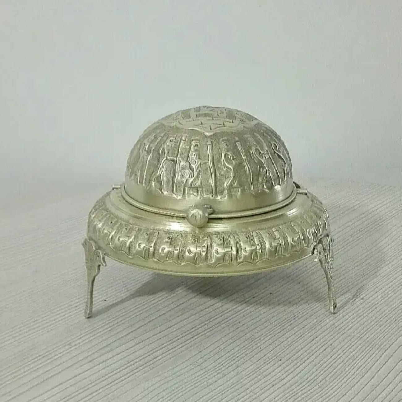 Price and Buy Persian Caviar Server with Brass Roll Top Handmade