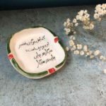 Price and Buy Persian Ceramic Ashtray – Handcrafted Calligraphy Design - Image 3