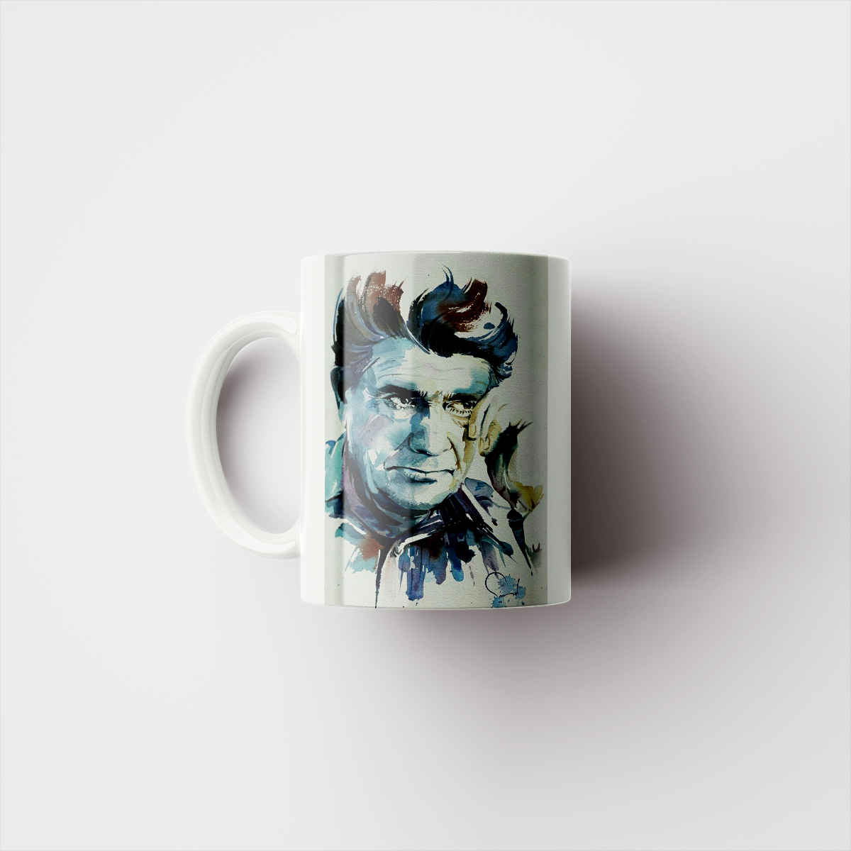 Price and Buy Persian Ceramic Coffee Mug with the Pattern Mohammad-Reza Shajarian Design - Image 3