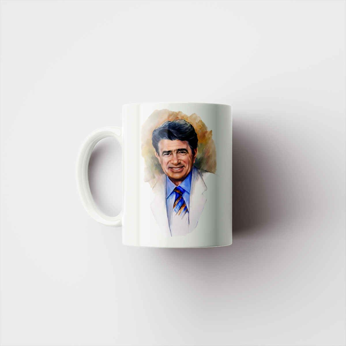 Price and Buy Persian Ceramic Coffee Mug with the Pattern Mohammad-Reza Shajarian - Image 3