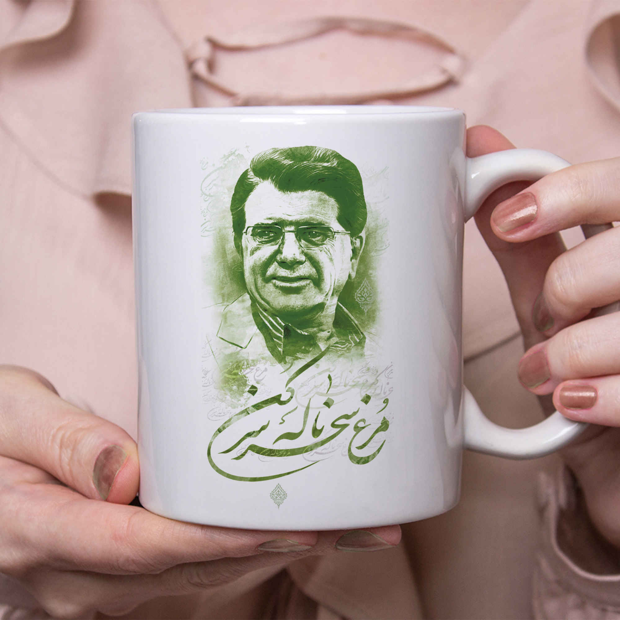 Price and Buy Persian Ceramic Coffee Mug with the Pattern Shajarian Morghe Sahar - Image 3