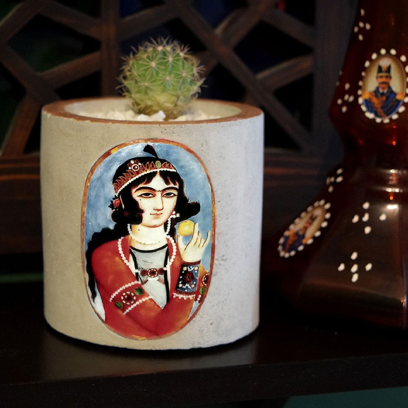Price and Buy Persian Concrete Vase Handcrafted Khatun Design - Image 3