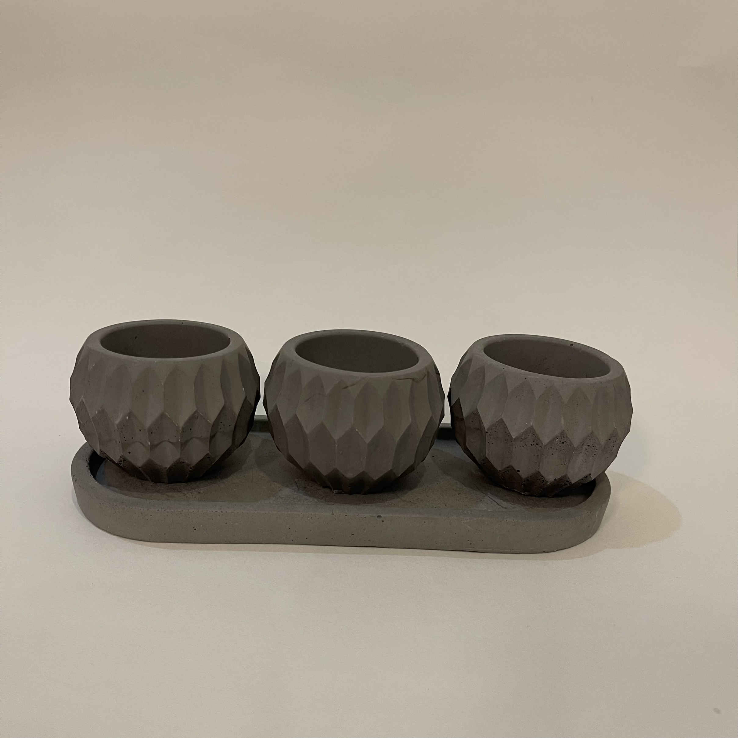 Price and Buy Persian Concrete Vase Handcrafted Set of 3 in White - Image 3