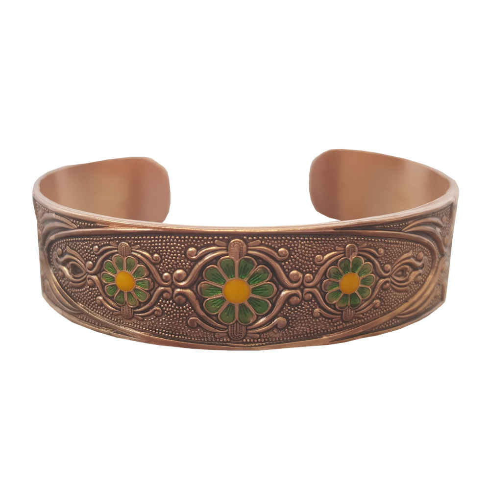 Price and Buy Persian Copper Bracelet Affirmation – lotus