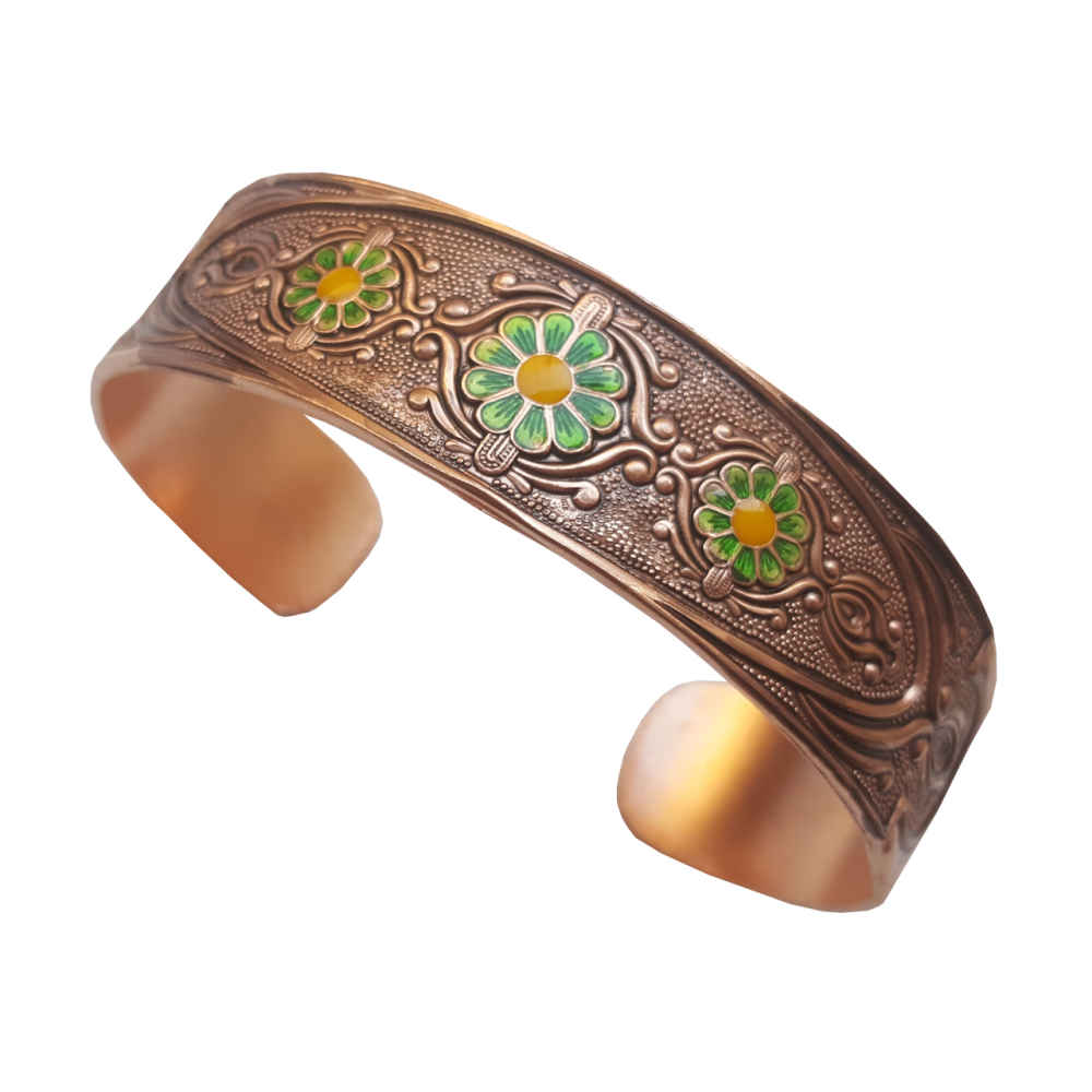 Price and Buy Persian Copper Bracelet Affirmation – lotus - Image 3