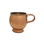 Price and Buy Persian Copper Cup – Handcrafted with Handle for Cold Drinks – Hammered Lida