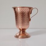 Price and Buy Persian Copper Cup – Handcrafted with Handle for Cold Drinks – Hammered Parastoo