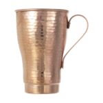 Price and Buy Persian Copper Cup – Handcrafted with Handle for Cold Drinks – Hammered Payam