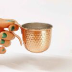 Price and Buy Persian Copper Cup – Handcrafted with Handle for Cold Drinks – Hammered Shahin - Image 3
