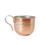 Price and Buy Persian Copper Cup – Handcrafted with Handle for Cold Drinks – Hammered Shahin - Image 4