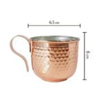 Price and Buy Persian Copper Cup – Handcrafted with Handle for Cold Drinks – Hammered Shahin - Image 6