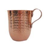 Price and Buy Persian Copper Cup – Handcrafted with Handle for Cold Drinks – Hammered Traditional - Image 3