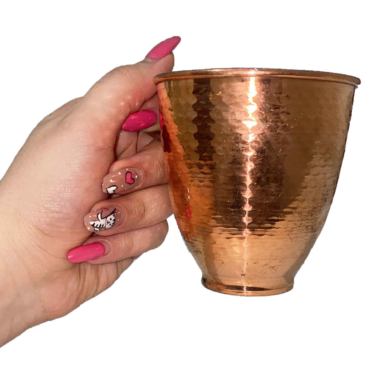Price and Buy Persian Copper Cup – Handcrafted with Handle for Cold Drinks - Image 4