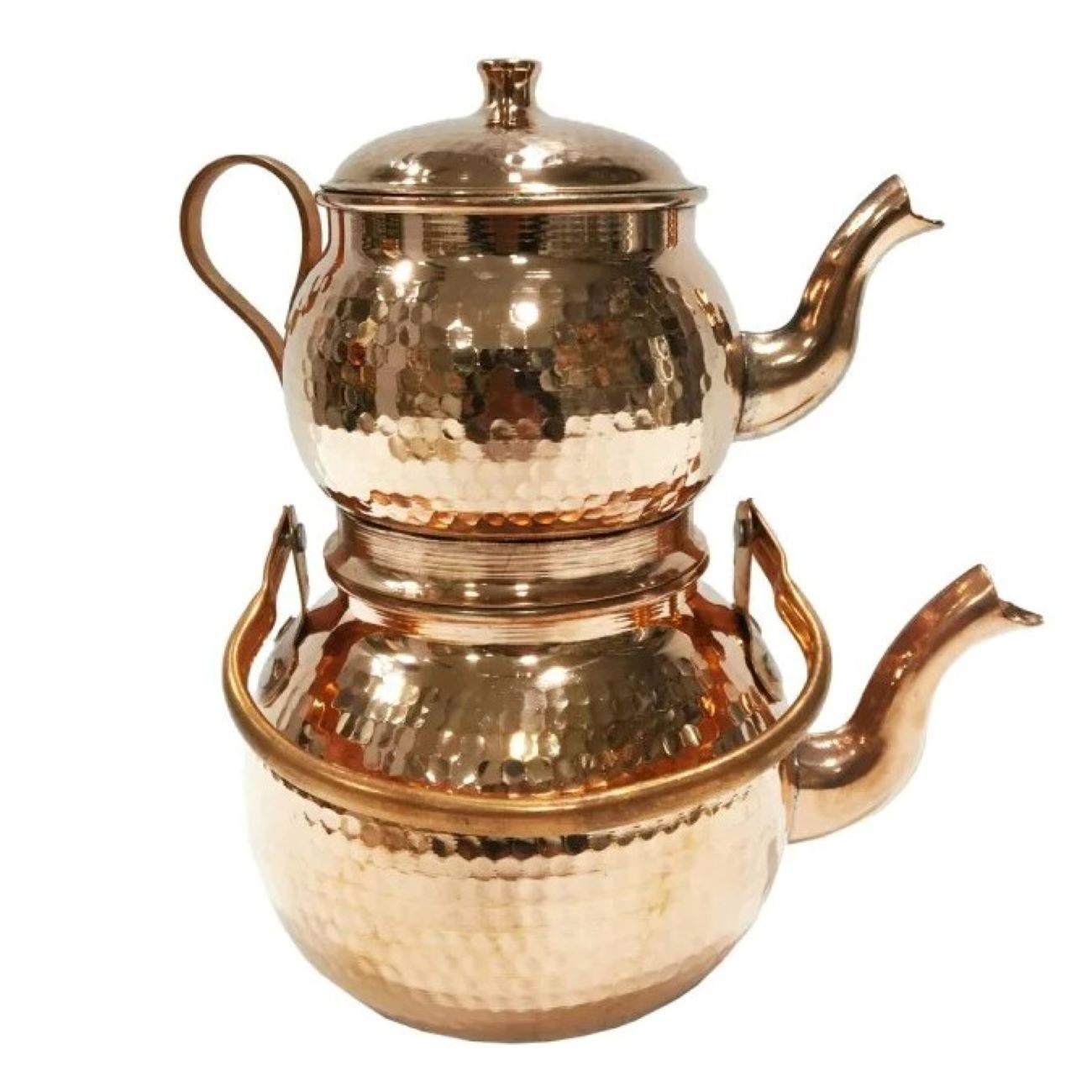 Price and Buy Persian Copper Double Teapot Durable and Hammered Cambyses_6900e930a8b21.jpeg Price and Buy Persian Copper Double Teapot Durable and Hammered Cambyses - Image 1