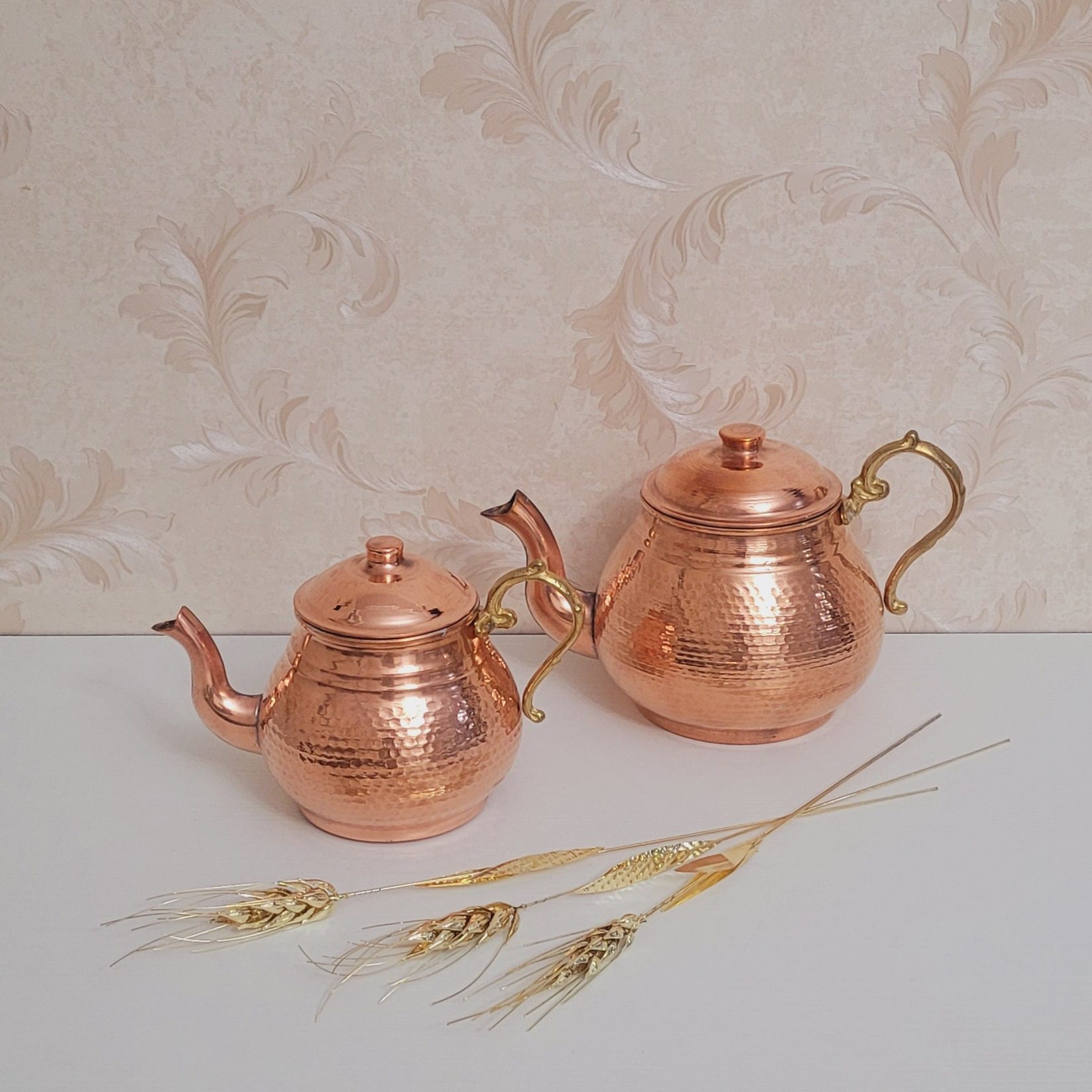 Price and Buy Persian Copper Double Teapot Durable and Hammered Kosar - Image 3