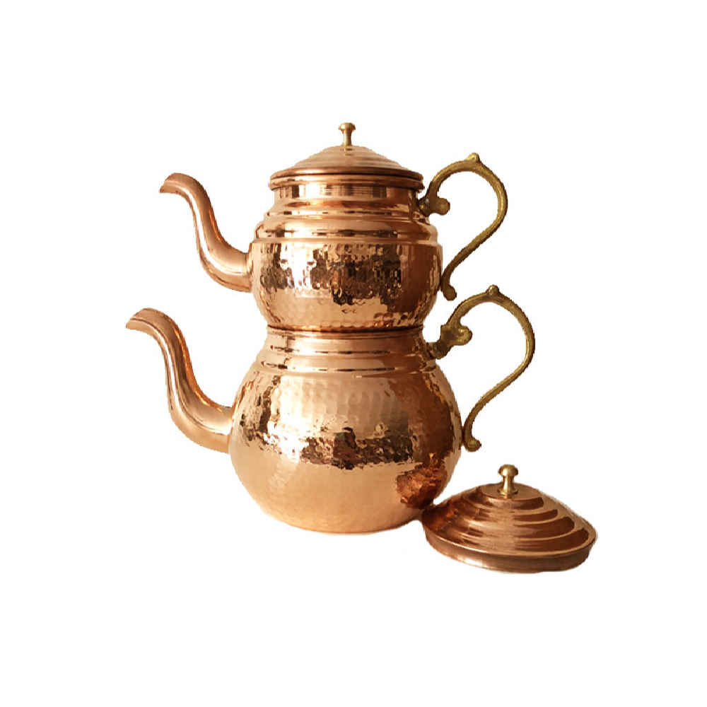 Price and Buy Persian Copper Double Teapot Durable and Hammered Rima - Image 3