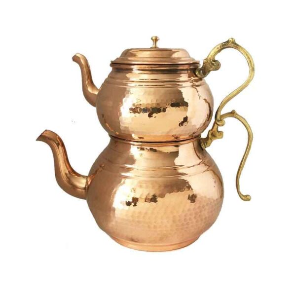 Price and Buy Persian Copper Double Teapot Durable and Hammered T190_68f6e7dc5f875.jpeg Price and Buy Persian Copper Double Teapot Durable and Hammered T190