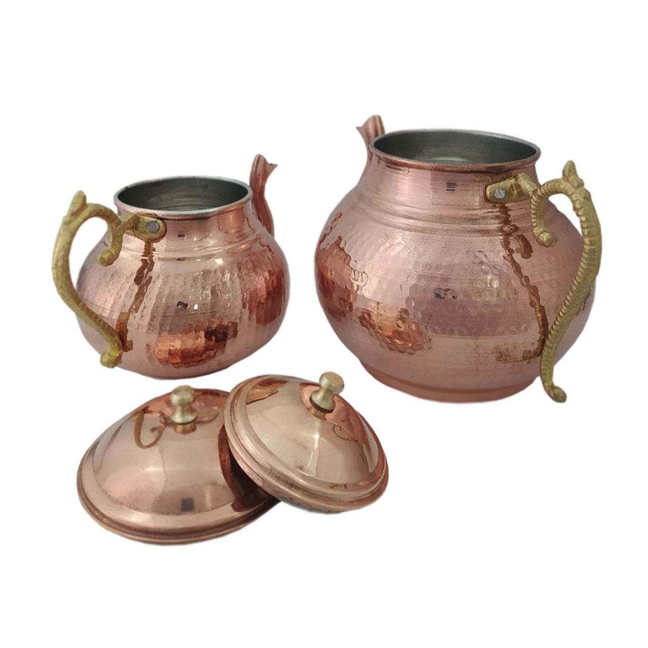 Price and Buy Persian Copper Double Teapot Durable and Hammered Taha - Image 3