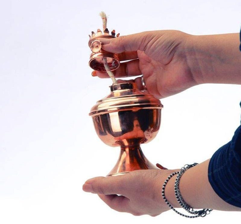 Price and Buy Persian Copper Kerosene Oil Lamp Model Shah Abbas (2x) - Image 4