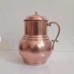 Price and Buy Persian Copper Pitcher Hammered with Brass Handle Model Roshanak