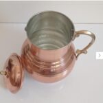 Price and Buy Persian Copper Pitcher Hammered with Brass Handle Model Roshanak - Image 4