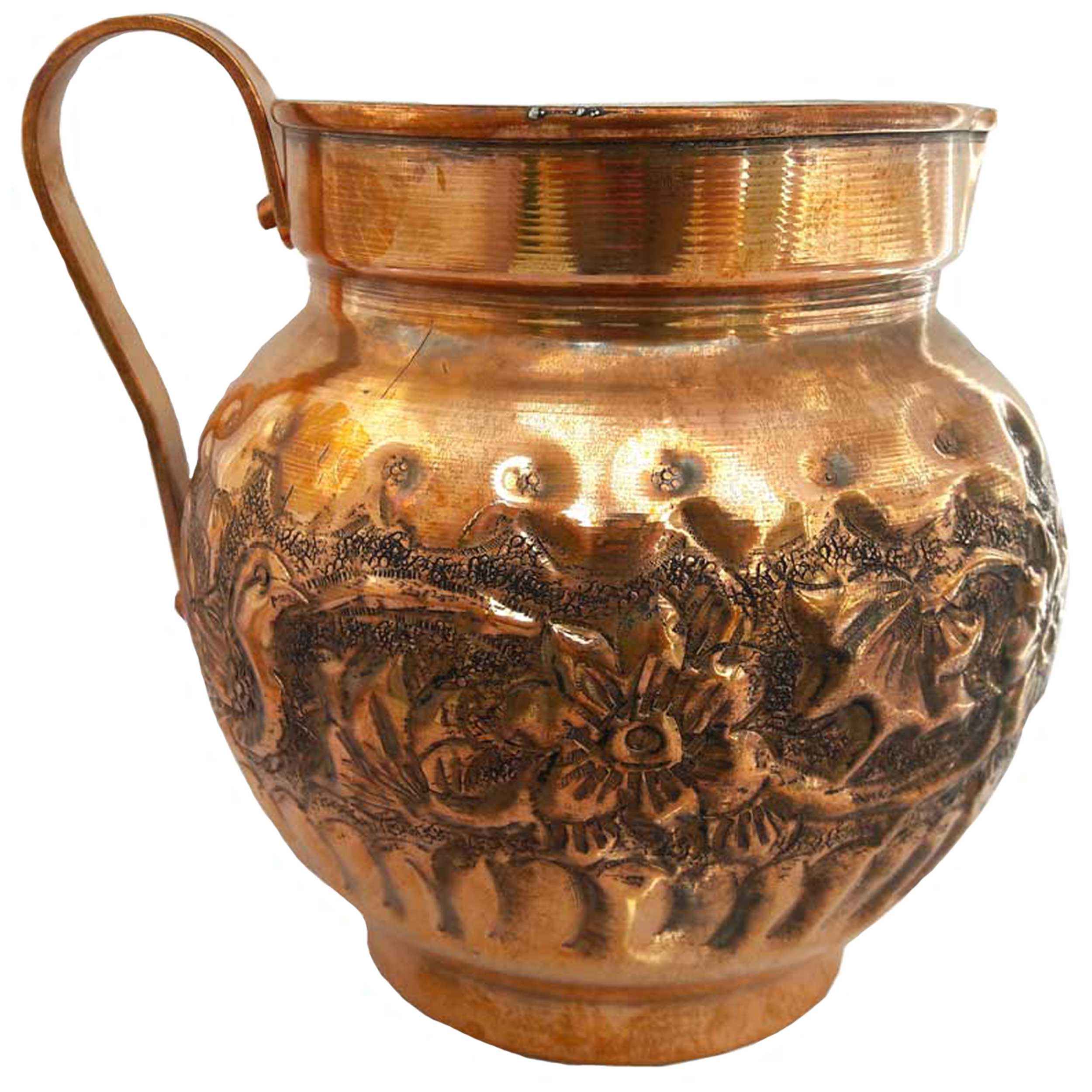 Price and Buy Persian Copper Pitcher Hand Engraved