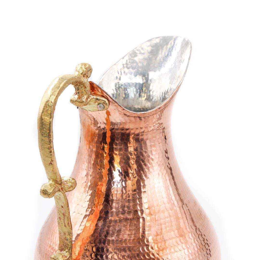 Price and Buy Persian Copper Pitcher Traditional Hammered Swan - Image 3