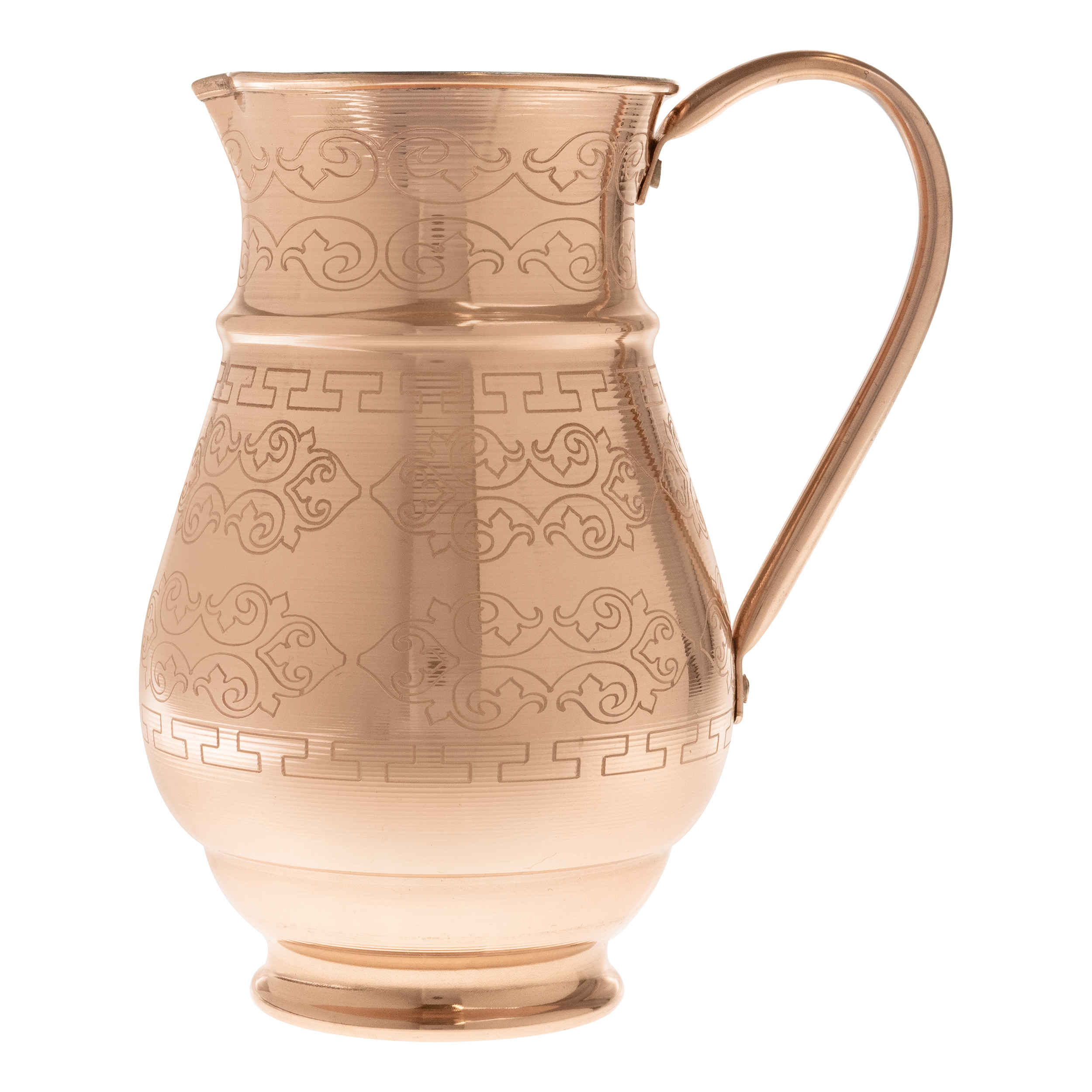 Price and Buy Persian Copper Pitcher with Handle – Engraving Handmade Art Piece_69011b19ad963.jpeg Price and Buy Persian Copper Pitcher with Handle – Engraving Handmade Art Piece - Image 1