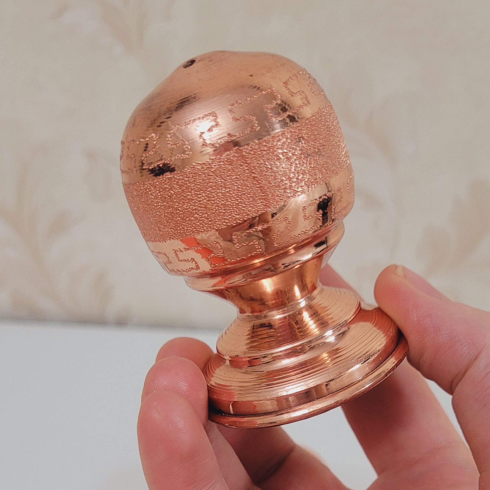 Price and Buy Persian Copper Salt & Pepper Shakers Hammered Bizhan Set of 2 - Image 3