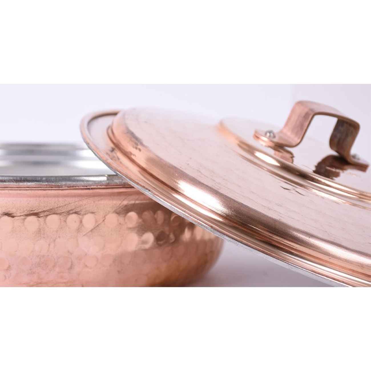 Price and Buy Persian Copper Sauté Pan – Hand-Hammered Dorsa Design - Image 3
