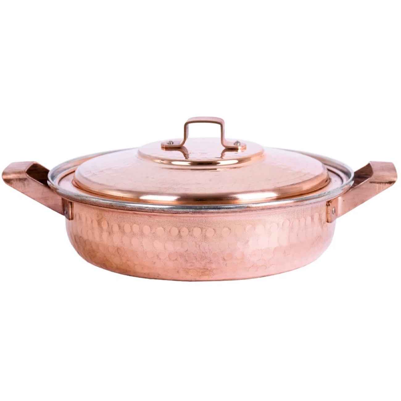 Price and Buy Persian Copper Sauté Pan – Hand-Hammered Dorsa Design - Image 5