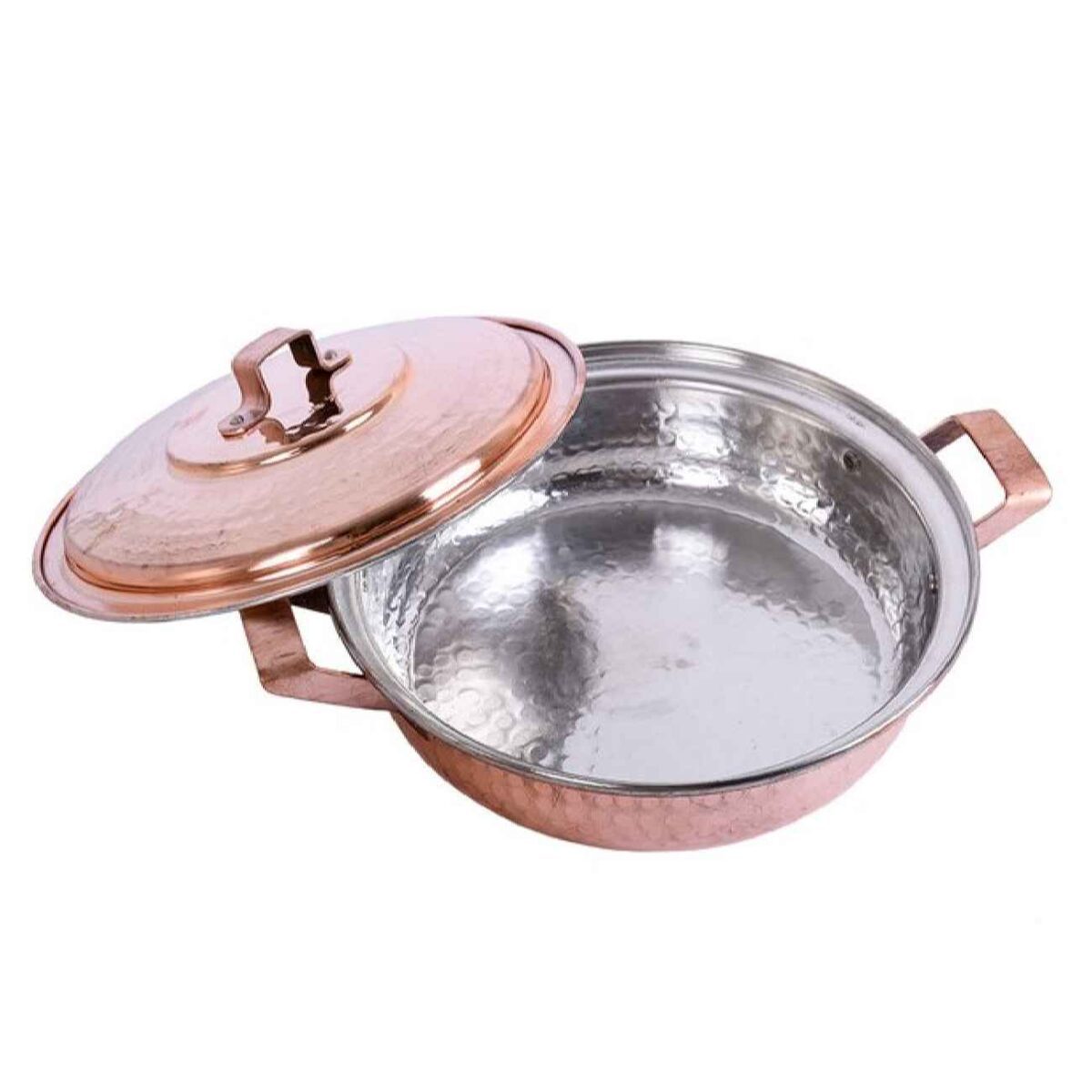 Price and Buy Persian Copper Sauté Pan – Hand-Hammered Dorsa Design - Image 6