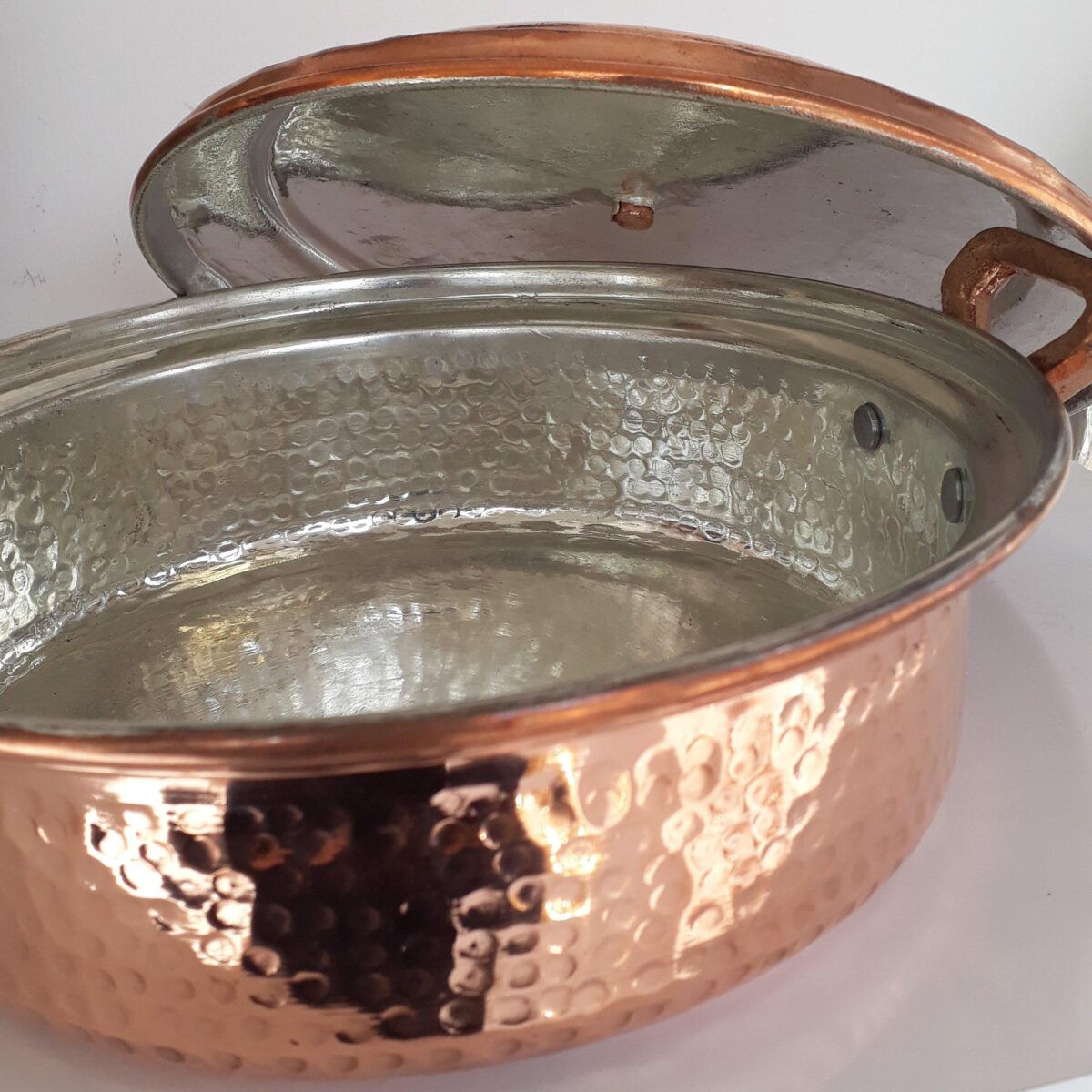 Price and Buy Persian Copper Sauté Pan – Hand-Hammered with Lid (Aidin Model) - Image 3