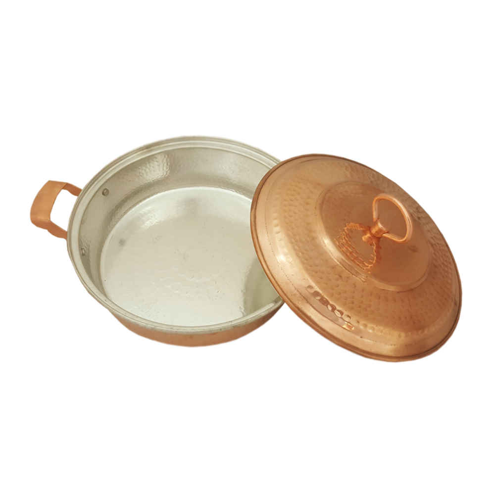 Price and Buy Persian Copper Sauté Pan – Handcrafted with Lid (Dara Model) - Image 3