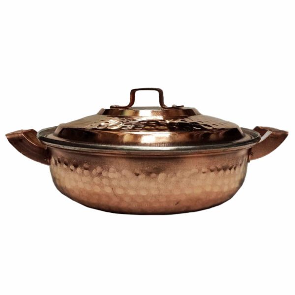 Price and Buy Persian Copper Sauté Pan – Handcrafted with Lid (Faraz Model)_68fbb68897d65.jpeg Price and Buy Persian Copper Sauté Pan – Handcrafted with Lid (Faraz Model)