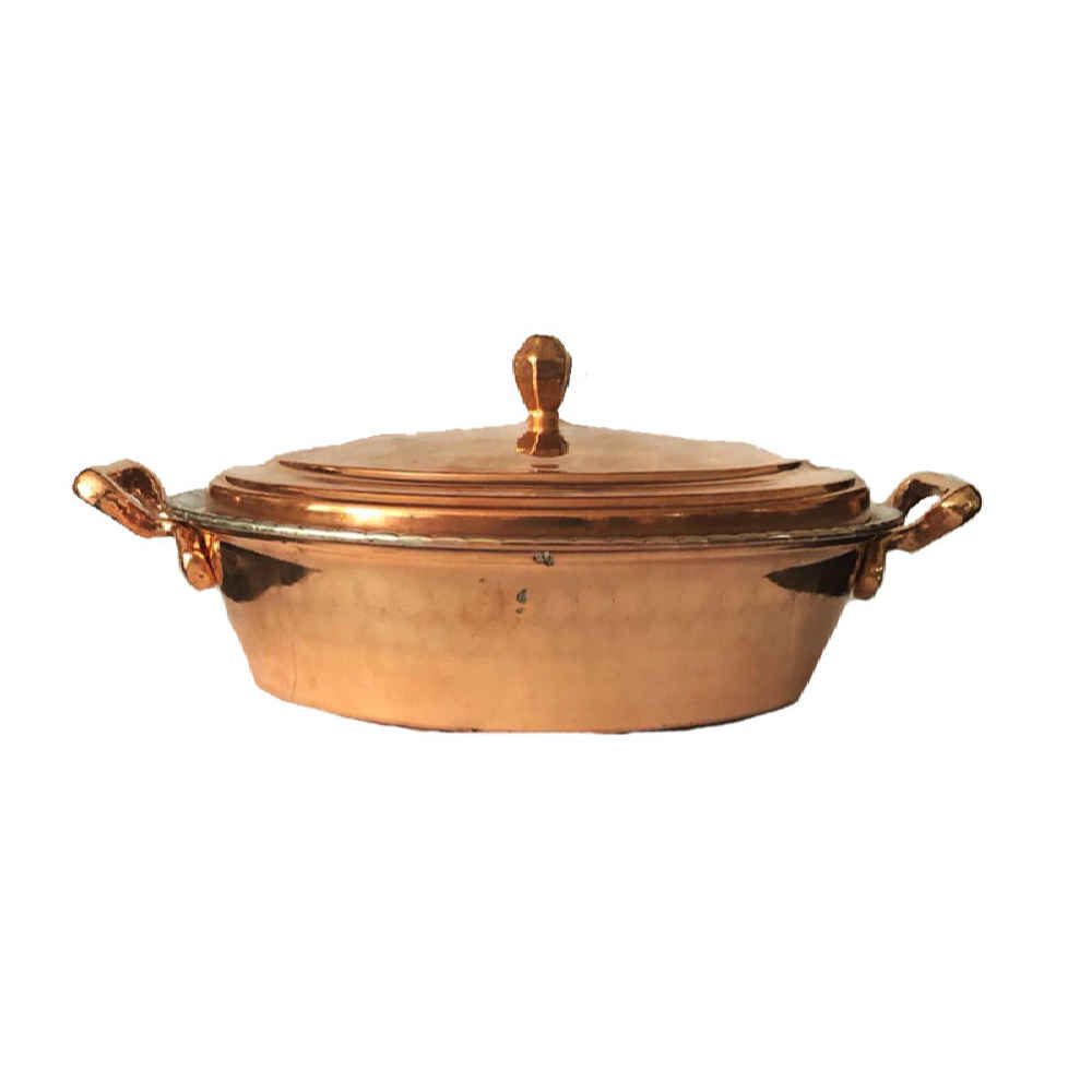 Price and Buy Persian Copper Sauté Pan – Handcrafted with Lid (Javid Model)