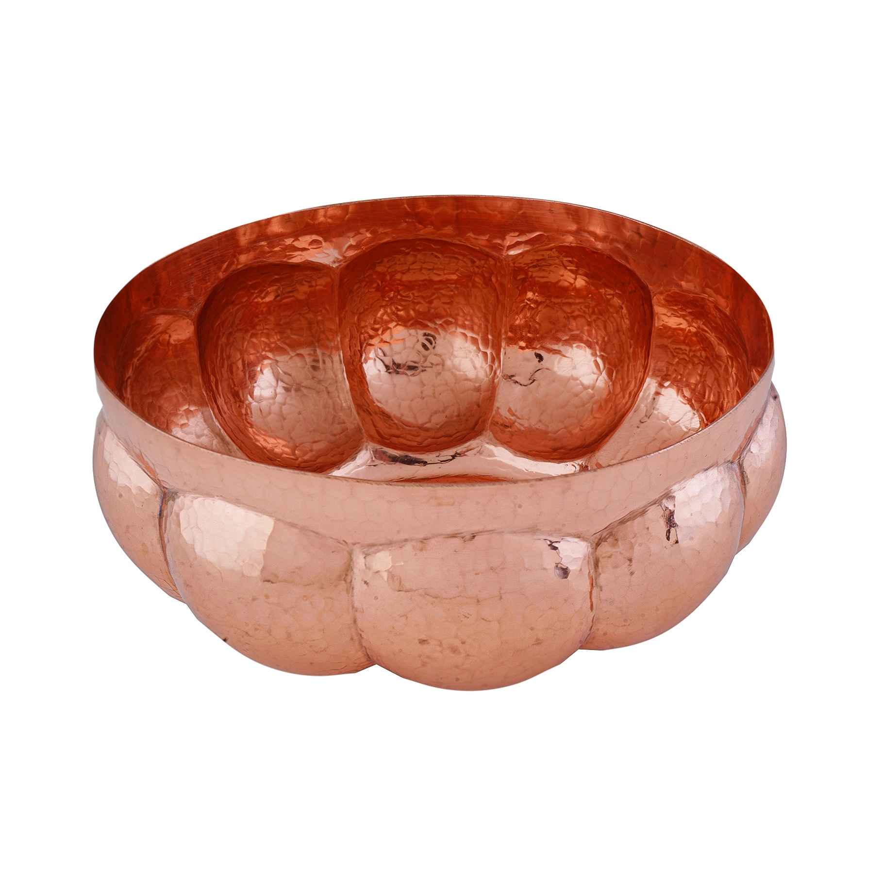 Price and Buy Persian Copper Serving Fruit Bowl Hammered