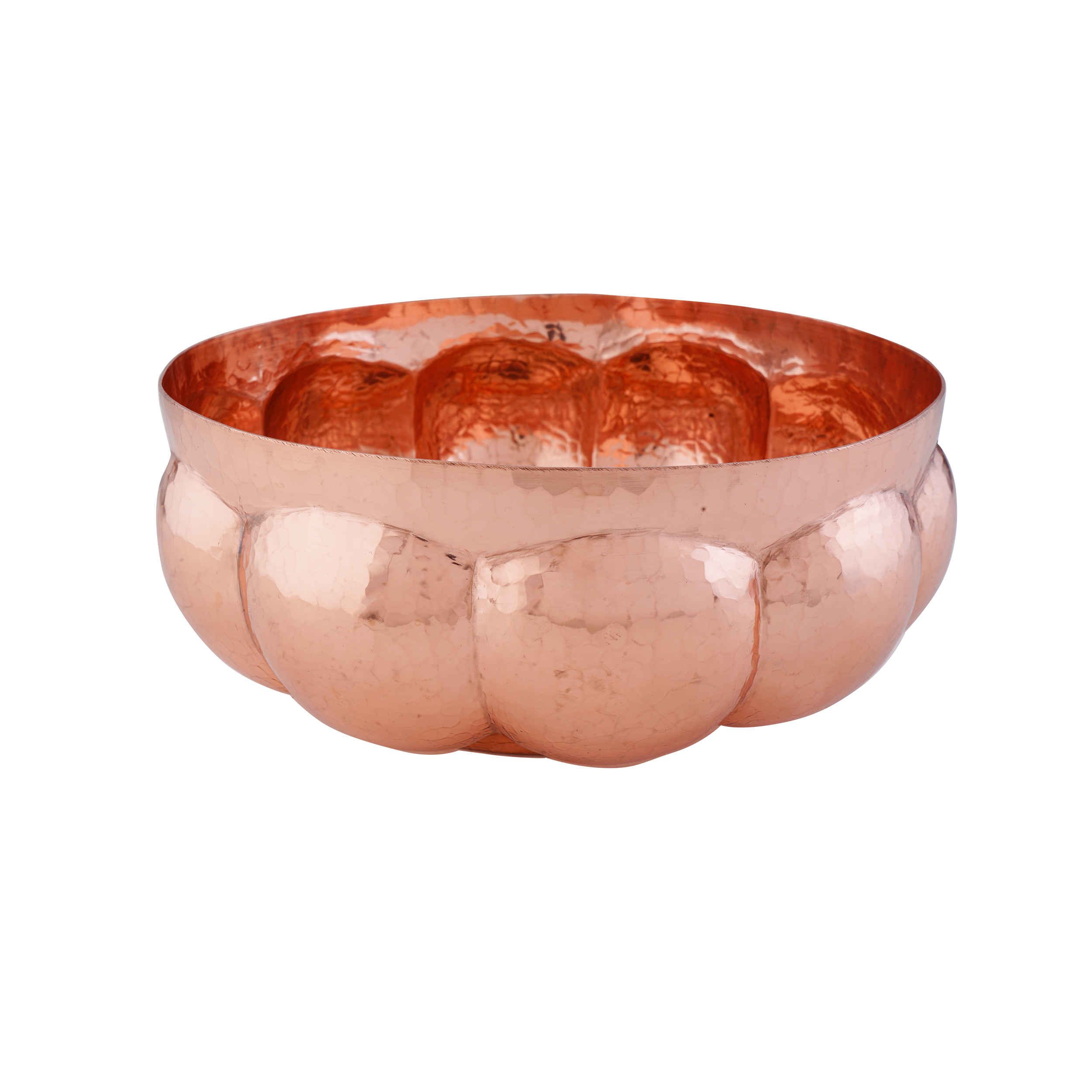 Price and Buy Persian Copper Serving Fruit Bowl Hammered - Image 3
