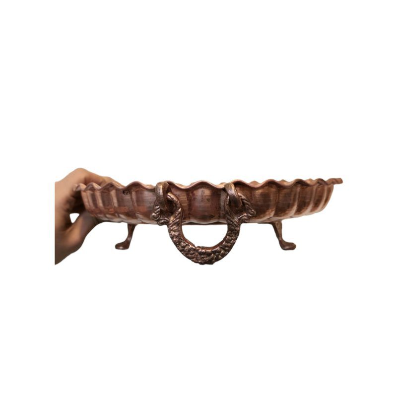 Price and Buy Persian Copper Serving Platter Hammered Hakaki - Image 4
