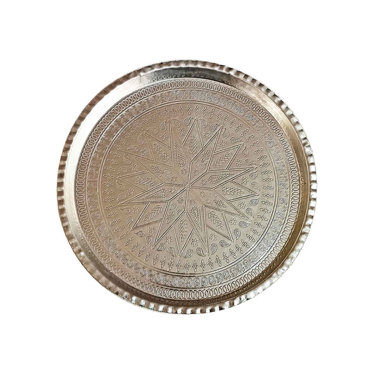 Price and Buy Persian Copper Serving Tray Hammered Traditional Hand Engraved - Image 3