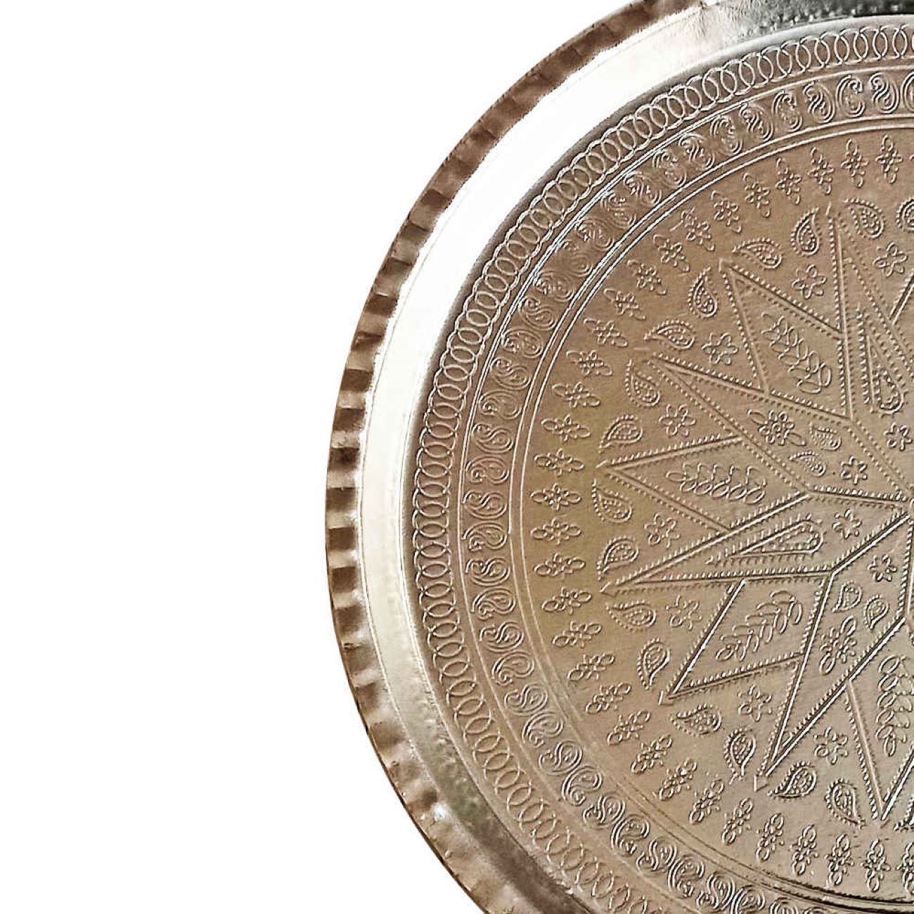 Price and Buy Persian Copper Serving Tray Hammered Traditional Hand Engraved - Image 4