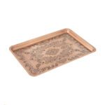 Price and Buy Persian Copper Serving Tray Hammered Traditional Paisley Handcrafted - Image 4