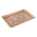 Price and Buy Persian Copper Serving Tray Hammered Traditional Paisley Handcrafted - Image 5